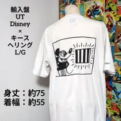 輸入盤 UT Disney ミッキー×キースヘリングコラボメンズ Tシャツ L