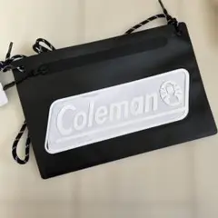 Coleman ロゴ入り サコッシュ ブラック