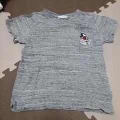 Disney ミッキー Tシャツ 130サイズ グレー