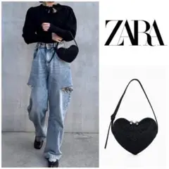 1点のみ！！【新品未使用】ZARA ザラ シャイニーハート ショルダーバッグ