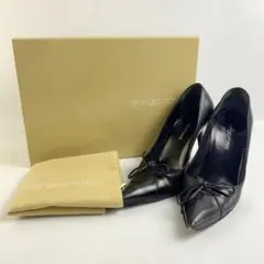 セルジオロッシ 22.0 希少サイズ パンプス ブラック 箱付き/WA70