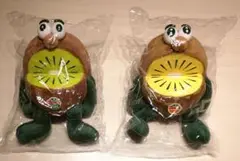 ゼスプリ・キウイブラザーズぬいぐみ(ゴールド、グリーン・中サイズ・約30cm)