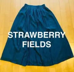 ストロベリーフィールズ ロングスカート 緑