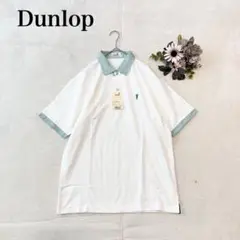新品タグ付き✨【ダンロップ】半袖ポロシャツ（L)綿100% ロゴ シンプル