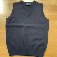 EASTBOY ニットベスト ネイビー
