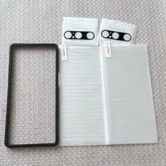 Xperia1Ⅳ ガラスフィルム2枚+カメラフィルム2枚 ガイド枠付き