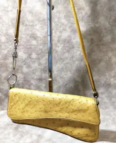〚限界値下げ〛PRADA(プラダ)オーストリッチ ショルダーバッグ AU196