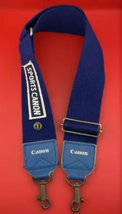 Canon 刺繍ストラップSPORTSCANON キャノン　カメラストラップ　青