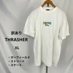訳あり THRASHER ガーフィールド Tシャツ XL　ワッペン