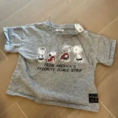 Wrangler スヌーピー Tシャツ 90cm グレー