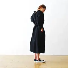 toujours Back Button Work Smock Dress