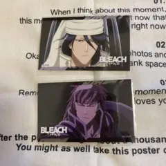 BLEACH 千年血戦篇 プリンセスカフェ カード 等身 白哉・阿散井 セット