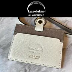 2446【新品 定価18,700円】ラルコバレーノ★IDケース★社員証★名刺★