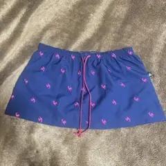 le coq sportif ピンク刺繍スカート　ネイビー