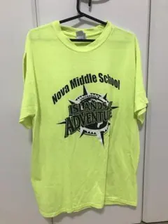 Nova Middle School Tシャツ 蛍光イエロー M