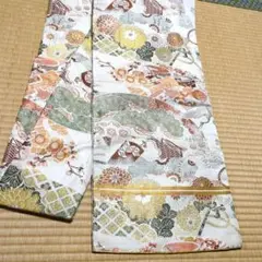 9時までタイムセール正絹総刺繍名古屋帯