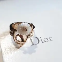 Dior 指輪 リング 花 フラワー シェル