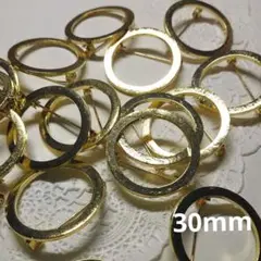 ブローチ金具 コサージュピン ブローチピン 円形 30mm 20個