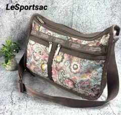 美品✨レスポートサック ショルダーバッグ 斜め掛け 肩掛け 花柄　軽量
