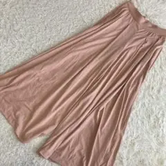 UNIQLOカットソーイージースカンツ ピンクベージュ S ナチュラル