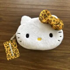 ハローキティ ポーチ レオパードリボン