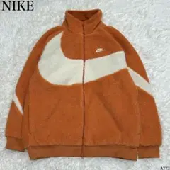 [美品] NIKE ボアジャケット 2XL リバーシブル オレンジ ベトナム製