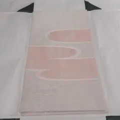 紫紘　流水模様 袋帯 ピンク系