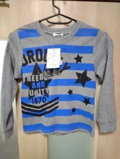 BLUE COUNTRY 長袖Tシャツ ボーダー 星柄 ロゴ 120cm 未使用