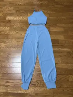 ライトブルー ヨガウェア セット Mサイズ