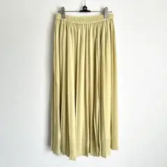 UNIQLO ライトイエロー プリーツスカート M