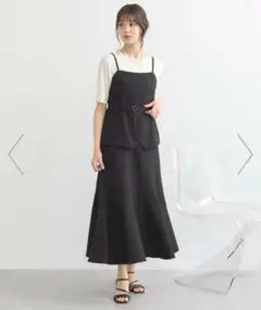 新品earth music&ecology ビスチェドッキングワンピース