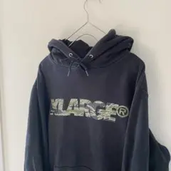 XLARGEエクストララージパーカーブラック黒プルオーバーmMメンズ長袖カモ迷彩
