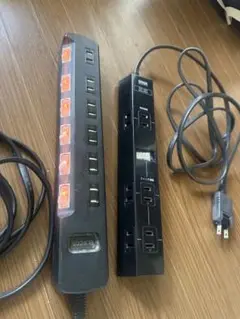 USBハブ 多ポート 黒 LEDインジケーター付き