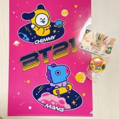 くら寿司 BT21缶バッジ TATA クリアファイル CHIMMY  MANG