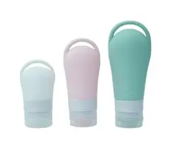 トラベルボトル シリコン製小分け容器 38ml 60ml 90ml 3色3個
