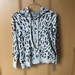 cecica blue ヒョウ柄パーカー