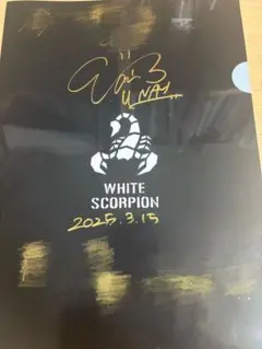WHITESCORPION NAVI サイン入りクリアファイル