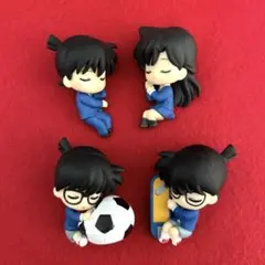 名探偵コナン　ねむらせ隊　コナン　新一　蘭　4点セット