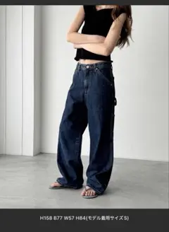 CANAL JEAN El mar ペインターデニムパンツ　Sサイズ