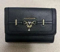 SAMANTHAVEGA サマンサベガ ハートリボンモチーフ 財布 ブラック