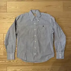 初期 A BATHING APE ボタンダウン 長袖シャツ ストライプ