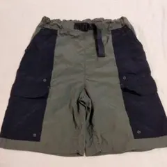 GU カーゴ ハーフパンツ 150 カーキ ブラック