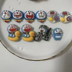 ドラえもん デコパーツ 10個セット フェイスパーツ バイク