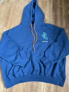 SANTA CRUZサンタクルーズ パーカー Lサイズ 青