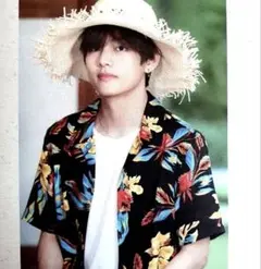 ✨美品✨ キム テヒョン着用 H&M BTS アロハシャツ ボタニカル 半袖