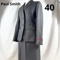 【極美品】Paul Smith ポールスミス　セットアップ 40 グレー 薔薇