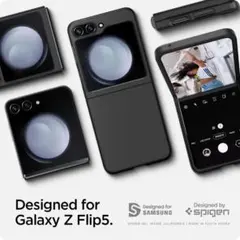 Galaxy Z Flip5 Spigen 薄型ケース ブラック