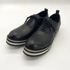 極美品！COMME des GARCONS 厚底　シャークソール　レザーシューズ 2025年最新】シャークソール ギャルソンの人気アイテム - メルカリ