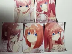 五等分の花嫁 アニメイト 特典 ブロマイド イラストカード POP UP セット