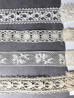 【値下げ】アンティークリボンレース/6種類（中古）